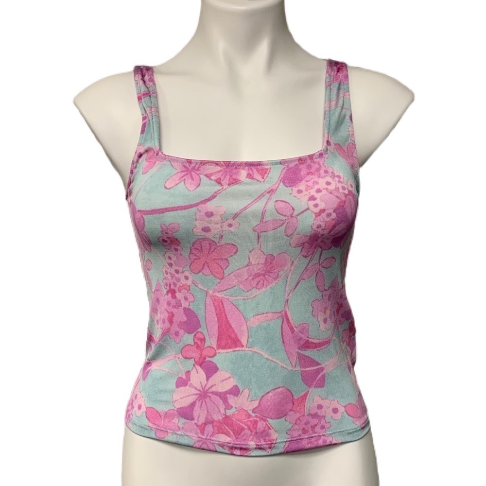 Urban Outfitters Tropical Floral Print Tank Top